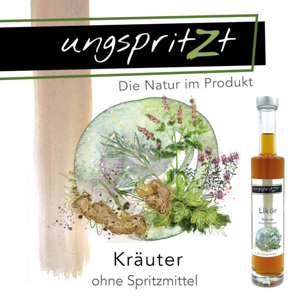 ungspritzt-Likör | Kräuter & Brombeere,  2 x 100ml in Geschenkkarton – Bild 3
