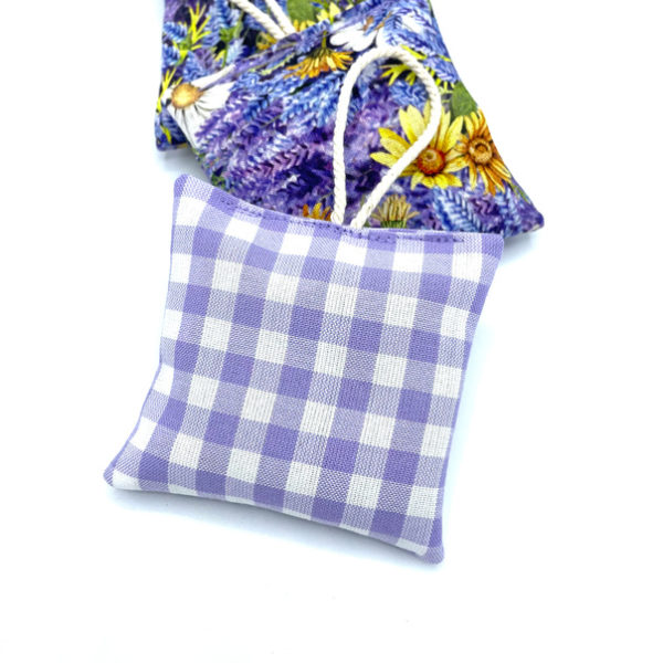 catzup-Lavendelkissen mit Aufhängeschleife - "Lavendel" - 3er Set – Bild 5