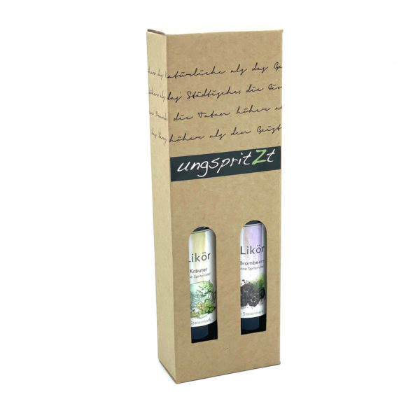 ungspritzt-Likör | Kräuter & Brombeere,  2 x 100ml in Geschenkkarton – Bild 2